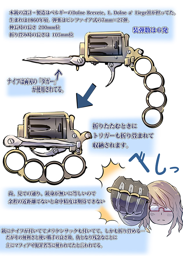世界のド変態銃図鑑 Vol.47 アパッチ・リボルバー 2