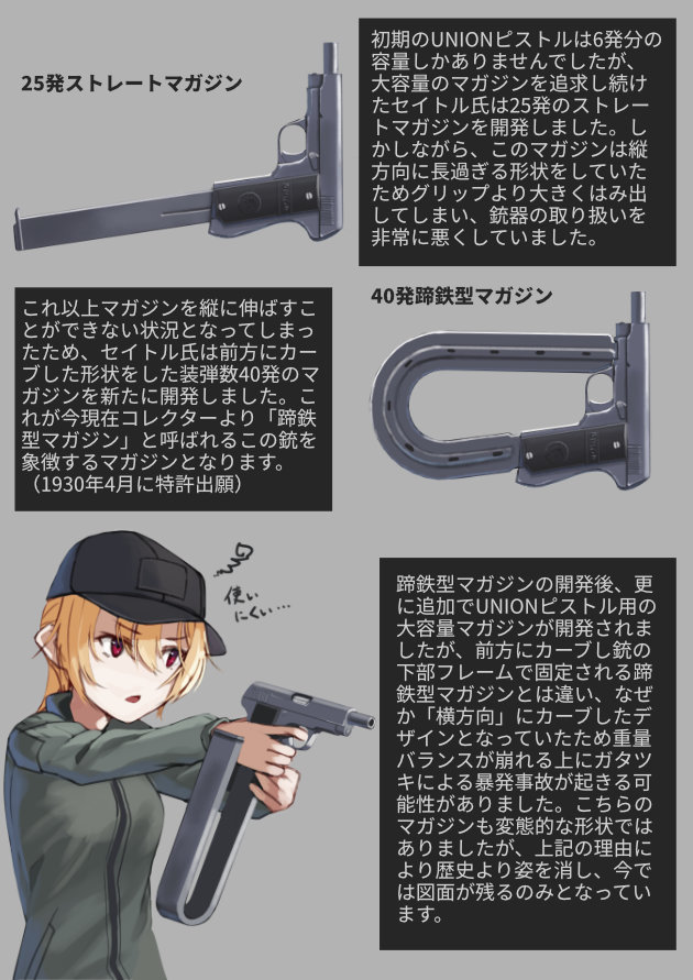 世界のド変態銃図鑑 Vol.58　UNIONオートマチックピストル 2