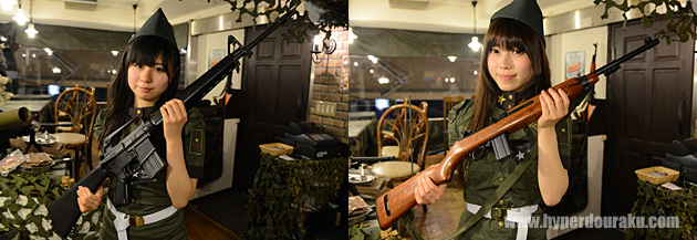 M16A1(三又ハイダー)、M1カービン