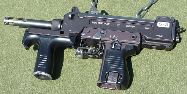 9mm機関拳銃 左側面