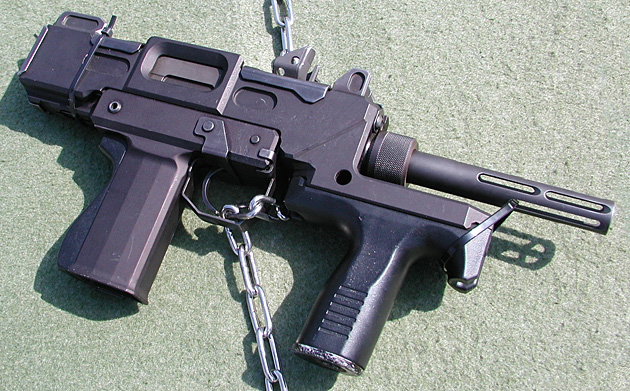 9mm機関拳銃 右側面