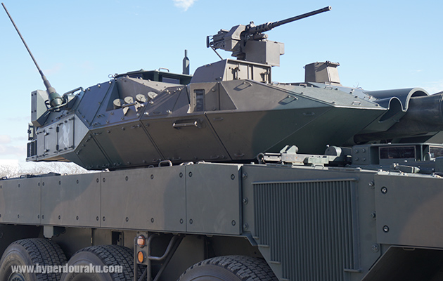 砲塔にはレーザー検知センサー