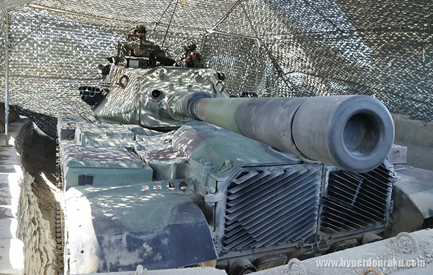 M60戦車も防御陣地