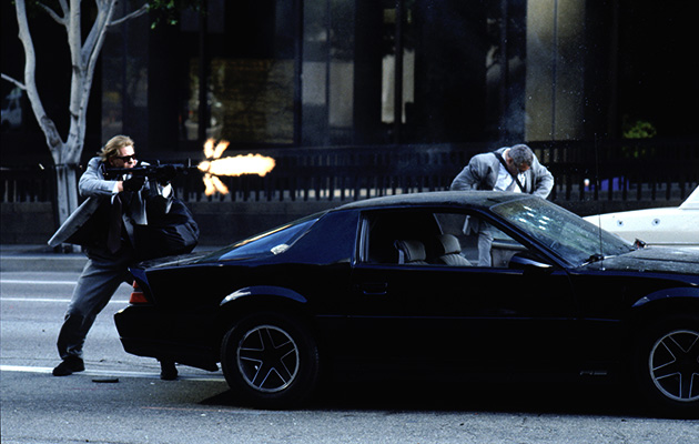 豪快なマズルフラッシュ