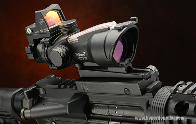 Trijicon ACOGタイプ TA31ECOS 4X32スコープ&RMRドットサイト