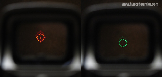 レティクルはXPS3と同じ