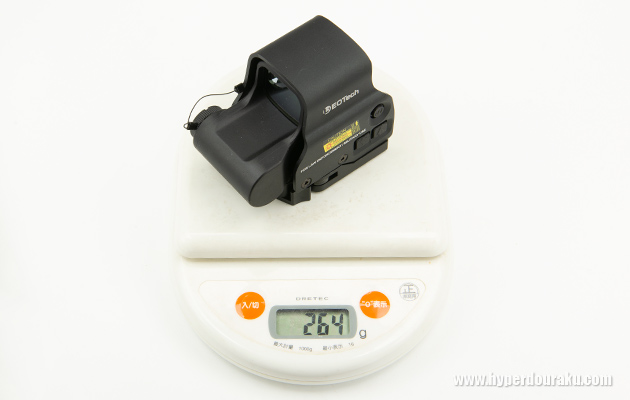 実測重量は264g