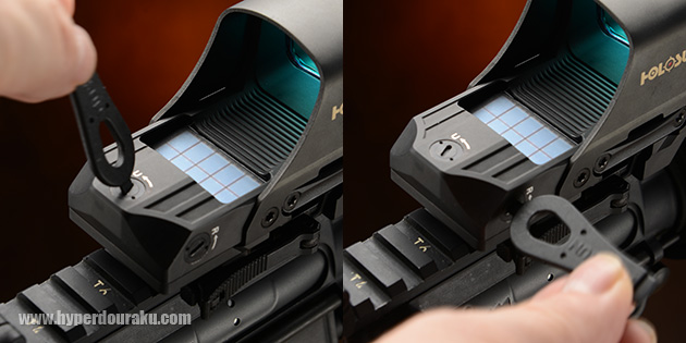 レティクルの上下/左右の調整