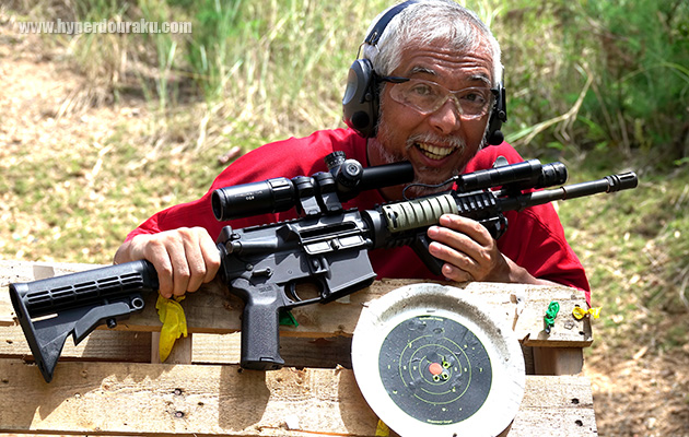 ナイツSR-15にやはり「SURE HIT 1624 CQB IR」を搭載