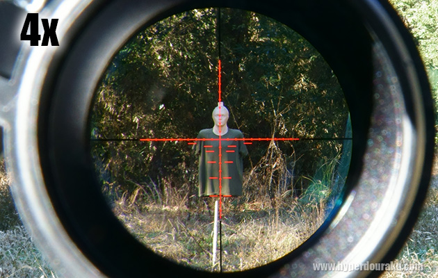 4倍で狙ったイメージ