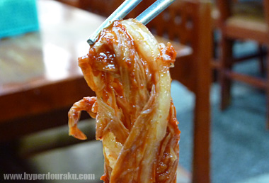 キムチが非常に美味い