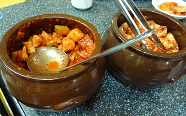 キムチとカクテキ