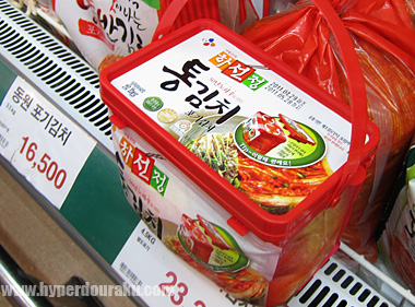 CJというメーカーのキムチ