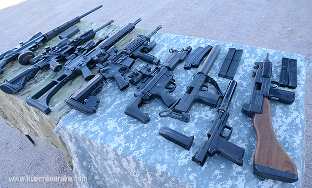 この日撃つ銃の数々