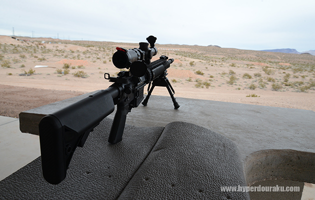 最大900mを誇るライフルレンジ