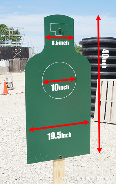 Eタイプ シルエットターゲットのサイズ