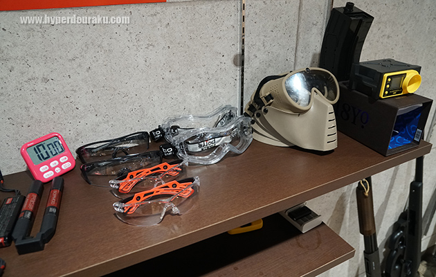 ゴーグルやフェイスマスク