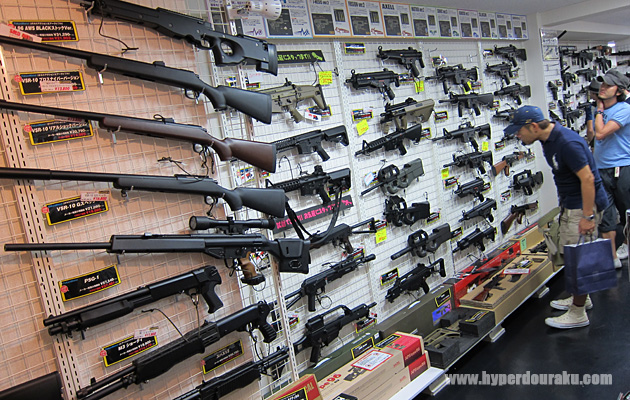 は国内や海外製のエアガン