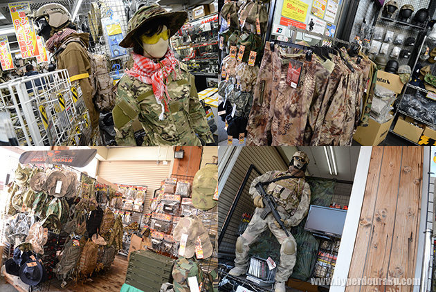 ウェア類も豊富