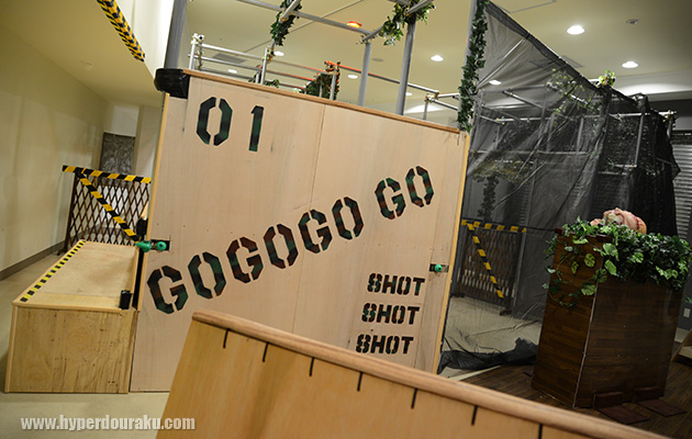 ステンシル文字でデコレート