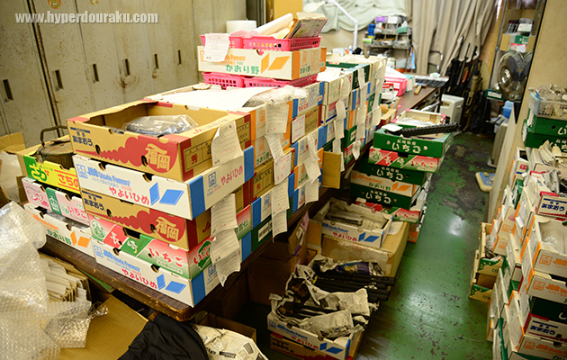 施工パーツが積み上げられて