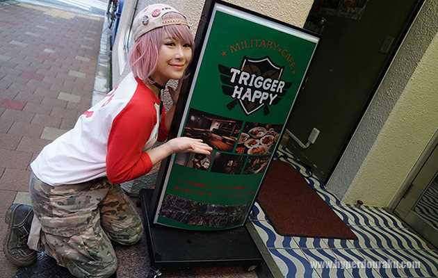 トリガーハッピーの看板を発見!!