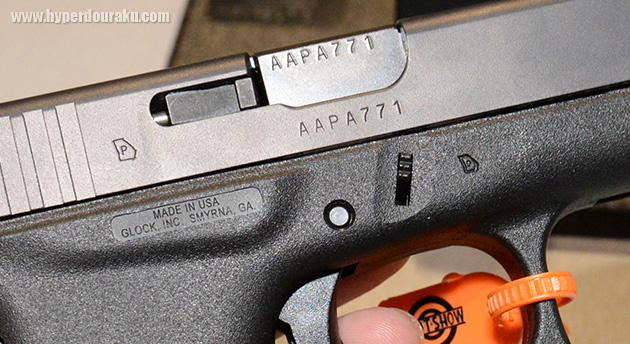 チャンバー周りの刻印