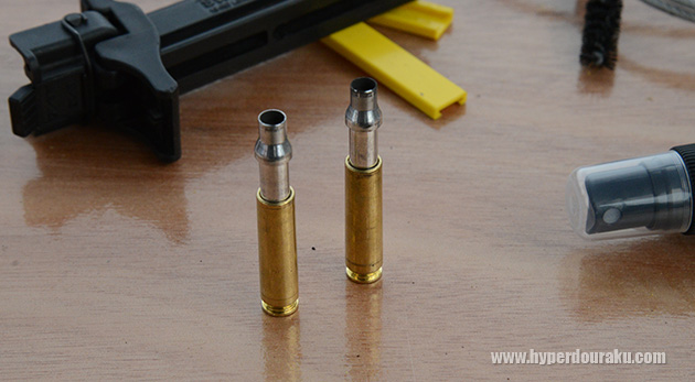 ネックより上の部分が伸びている