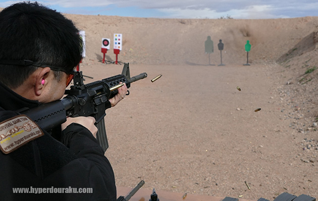 フルオート射撃を体験