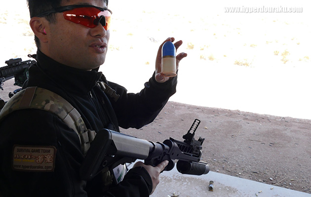 弾頭が青い訓練弾