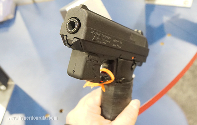 バレルの位置が下目