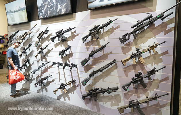 MAGPULカスタムガンが展示