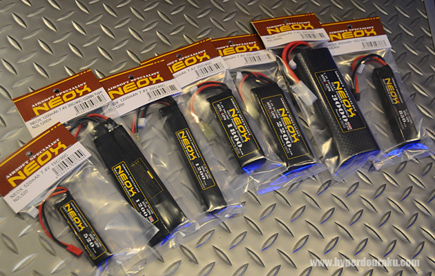 NEOXのリポバッテリー