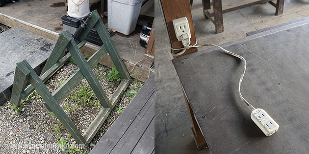 ガンラック、電源コンセント