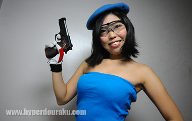 コスプレした女性プレーヤー