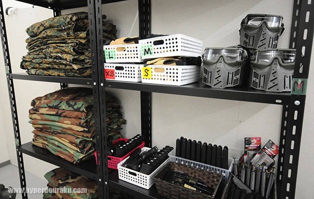 レンタルウェア、ゴーグル