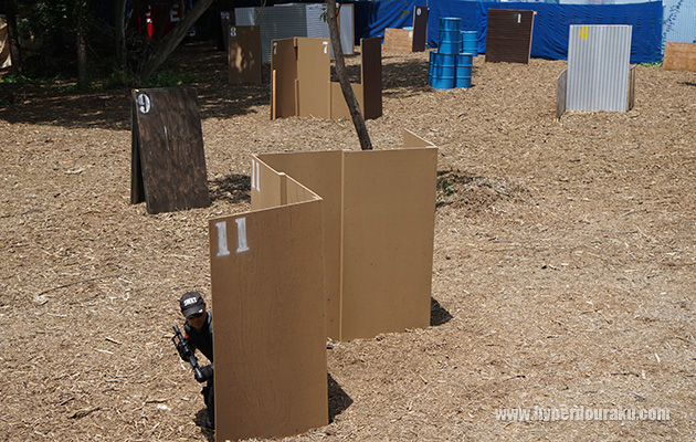 コンパネ、トタンのバリケ
