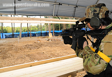 シューティングレンジの距離は50m