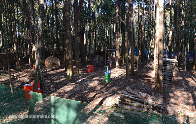 観戦台から望む