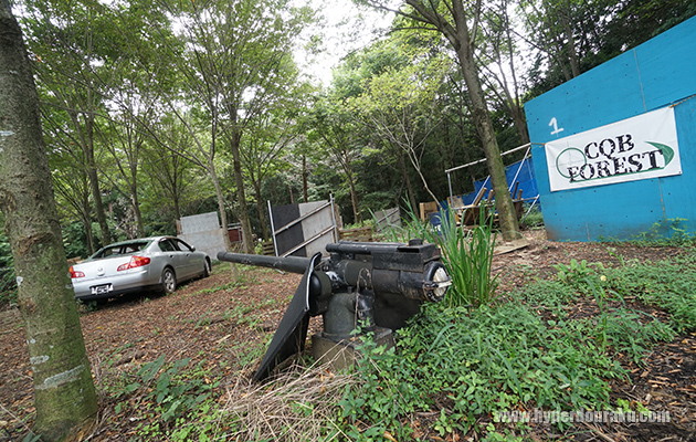 大砲のオブジェ