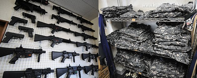 レンタルガン、ウェア