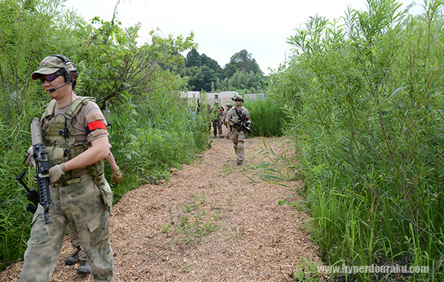 濃いブッシュエリア