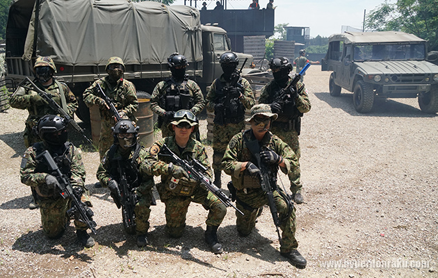 訓練展示に参加されたみなさん