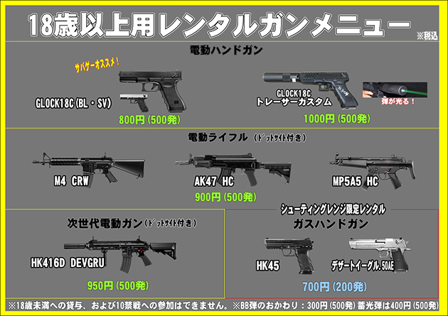 レンタルガン
