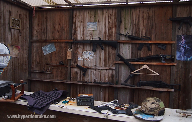 ガンショップのカウンター