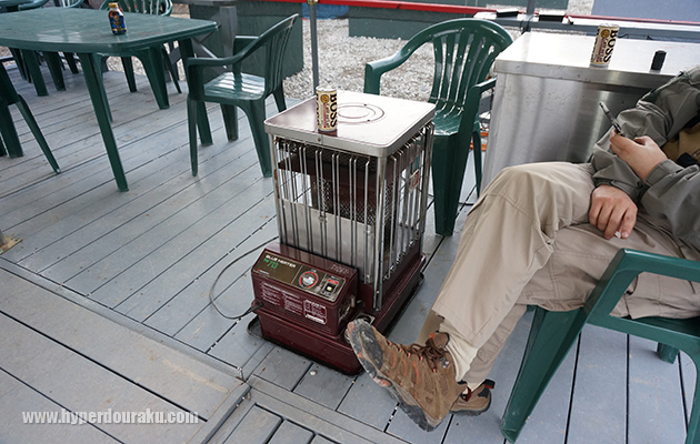 石油ストーブが設置