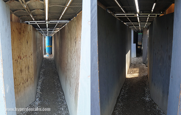 側面には二か所の入り口