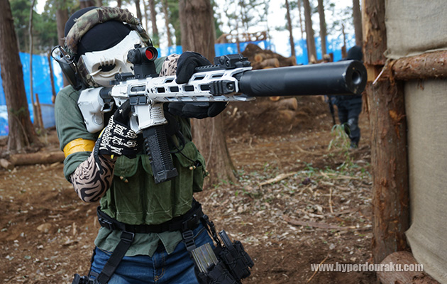 真っ白いライフル