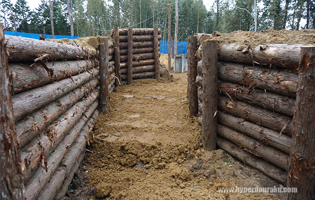 ノルマンディの塹壕のよう