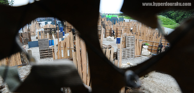 タワー最上部からはフィールドを一望できる